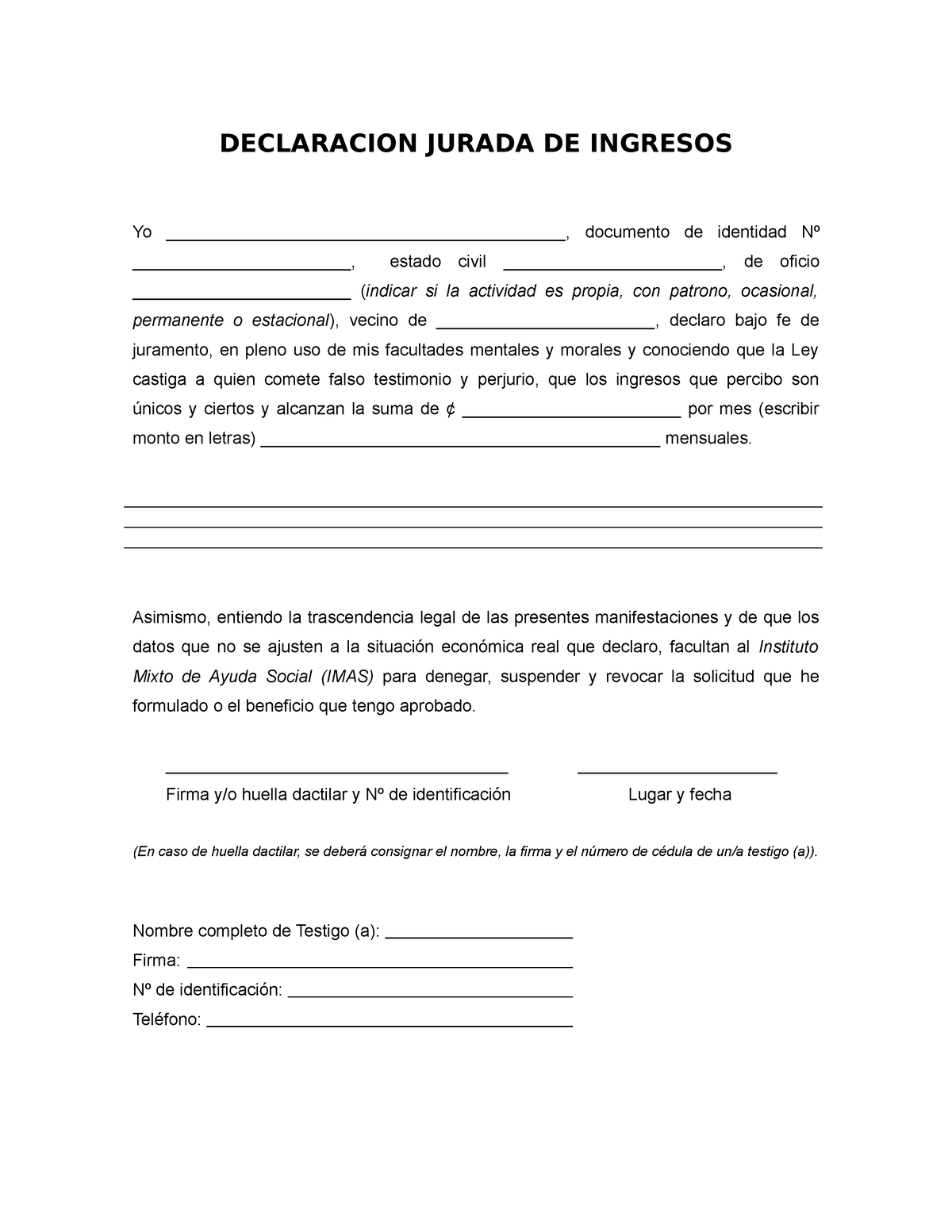 Declaracion Jurada De Los Ingresos Hot Sex Picture 6469