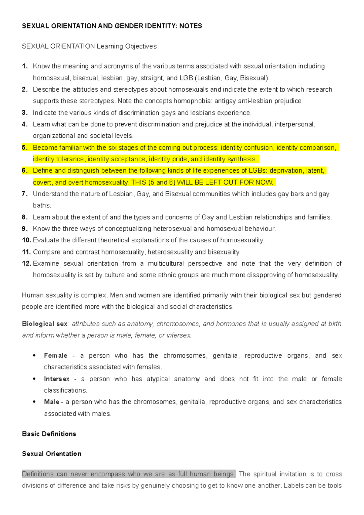 2018 SHEL Sexual Orientation and Gender Identity - SEXUAL ORIENTATION ...