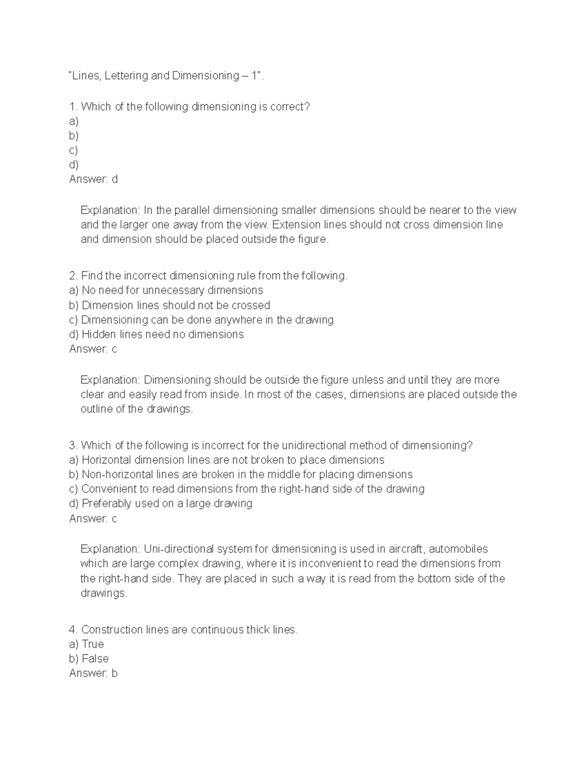 Engineering Graphics (13) - “Lines, Lettering and Dimensioning – 1 ...