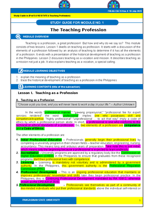 Learning Activity 2 - Lecture notes 1 - Gender and Society - PangSU ...
