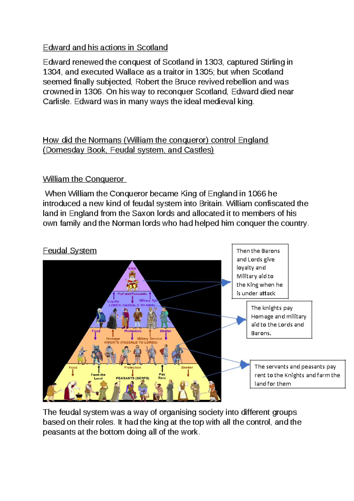 History Revision - Edward and his actions in Scotland Edward renewed ...