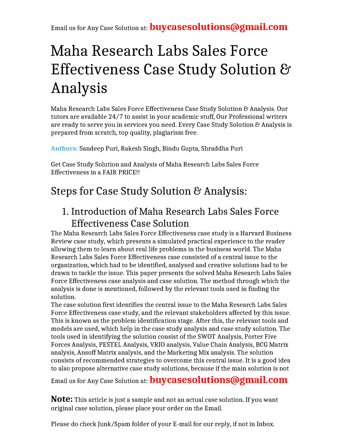 maha research labs case study