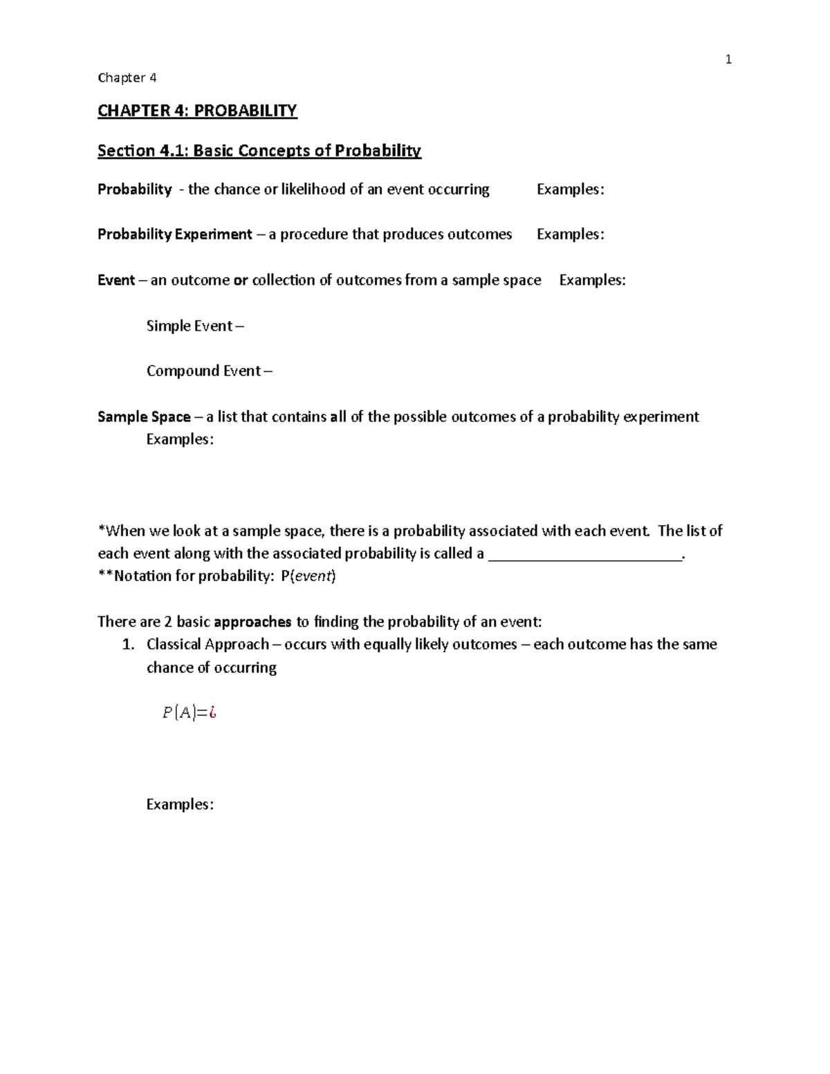 Chapter 4 Notes (omit 4) kjdnajs sndakn - 1 Chapter 4 CHAPTER 4 ...