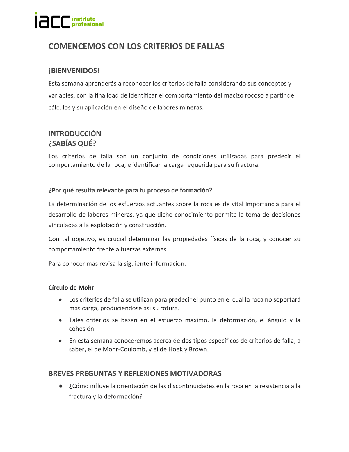 S3 Notas Inicio ACC Geotc 1201 - COMENCEMOS CON LOS CRITERIOS DE FALLAS ...