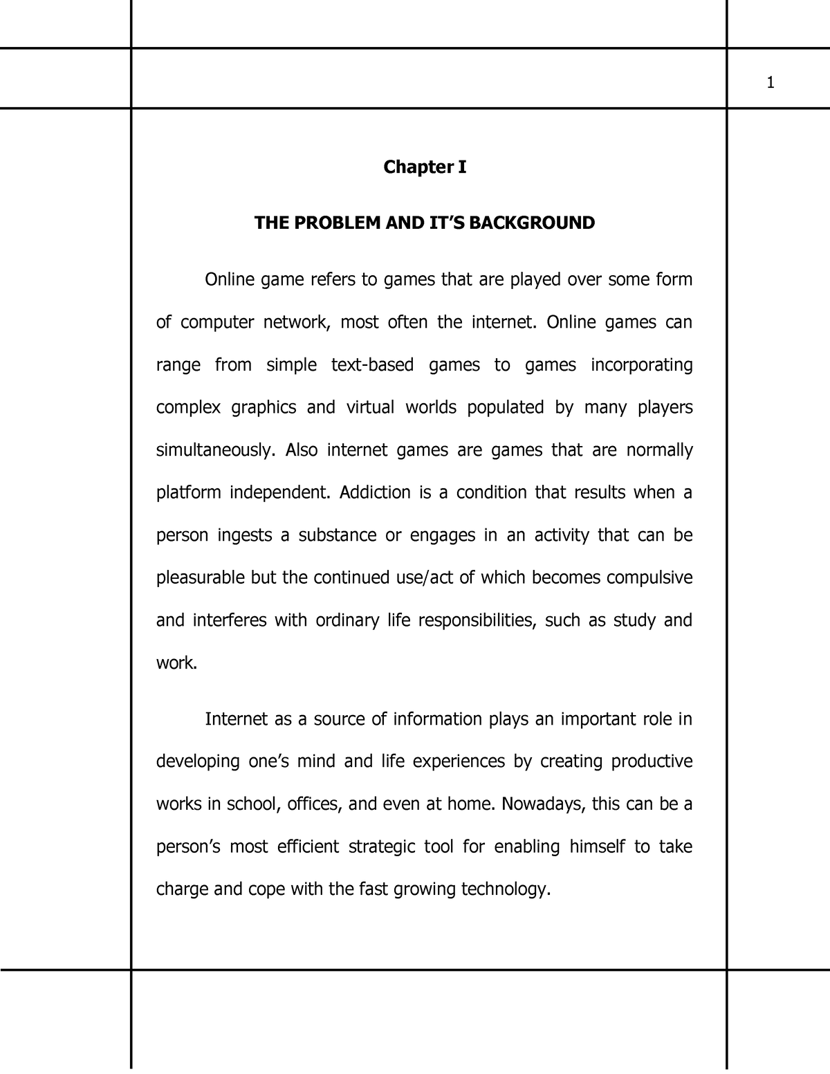 chapter 2 research about online games