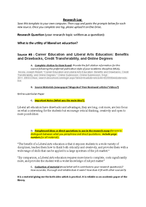 Research Log 3 - ENG 1200 Portfolio 4 Research Log Save this template ...