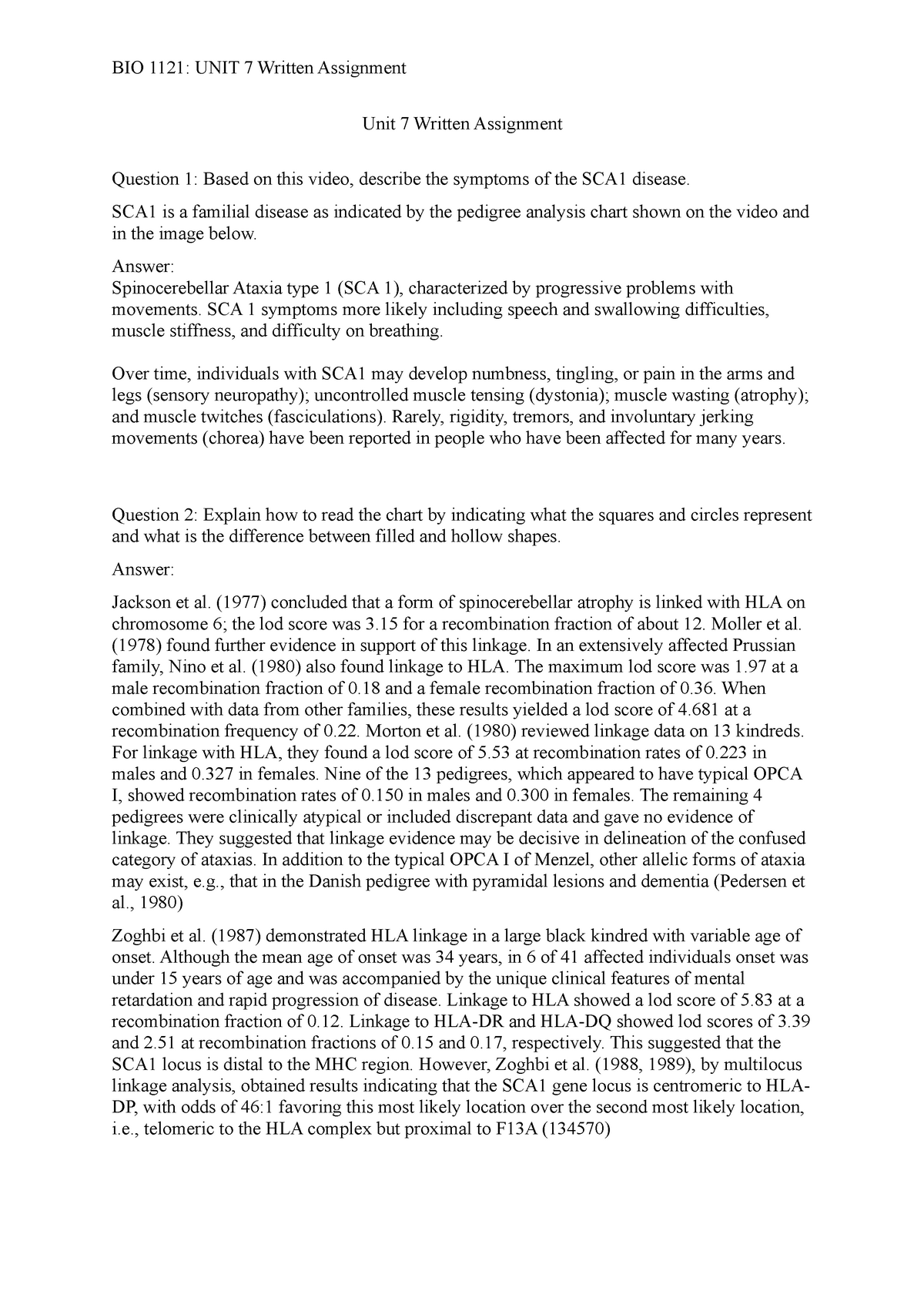 BIO 1121 Unit 7 Written Assignment - Unit 7 Written Assignment Question ...