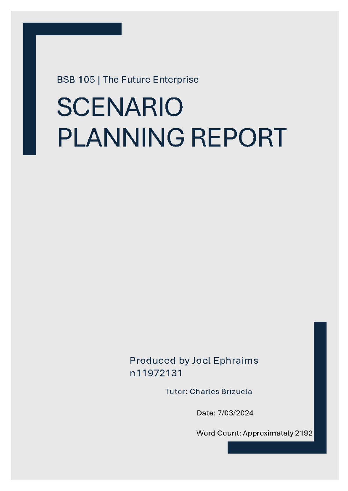 The Future Enterprise Assignment PDF - BSB 10 5 | The Future Enterprise ...