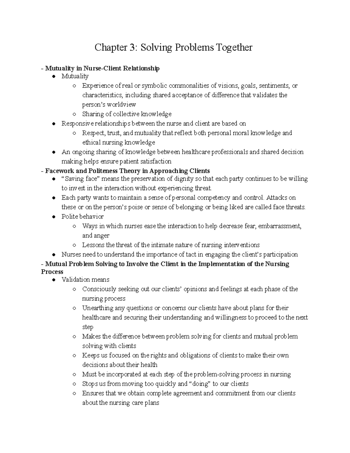 Chapter 3 Solving Problems Together - Professional and Therapeutic ...