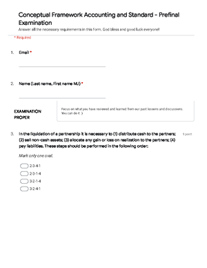 Accounting for Partnership - Basic Considerations and Formation ...