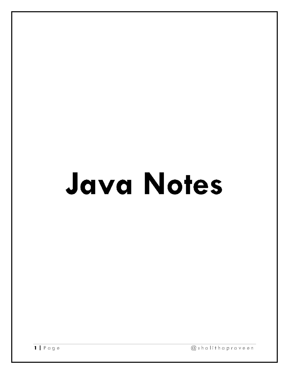 JAVA Notes 📝 - Java Notes Table of Contents Table of Contents 1 between ...