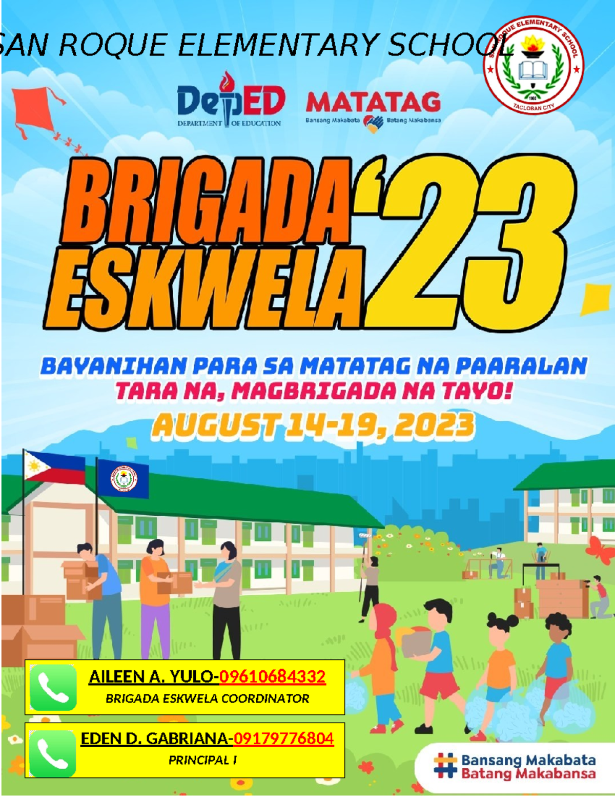 Brigada eskwela 2023-2024 tarp - Education - ELEMENTARY SCHOOL AILEEN A ...