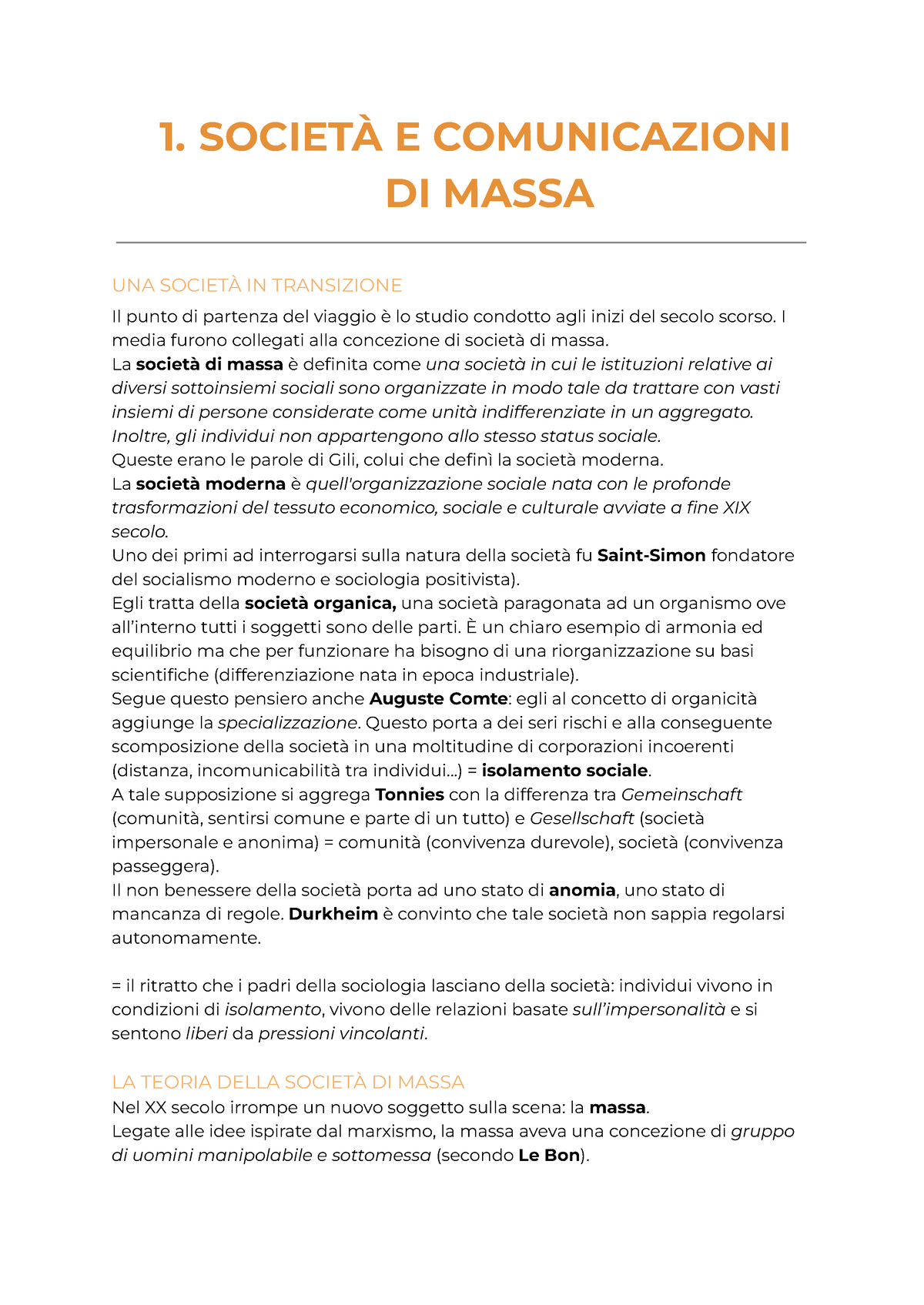 1. Società E Comunicazione Di Massa - 1. SOCIETÀ E COMUNICAZIONI DI ...