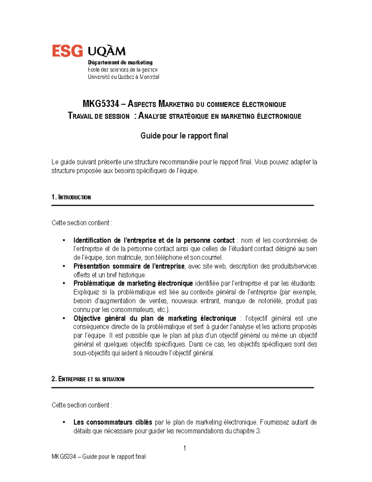 Guide pour le rapport final.docx - MKG5334 - UQAM - Studocu