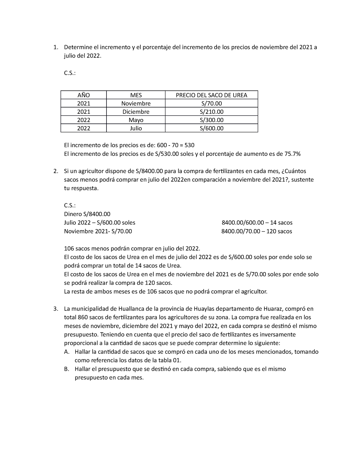 Proyecto Final - Senati ..espero Poder Ayudar - Determine El Incremento ...