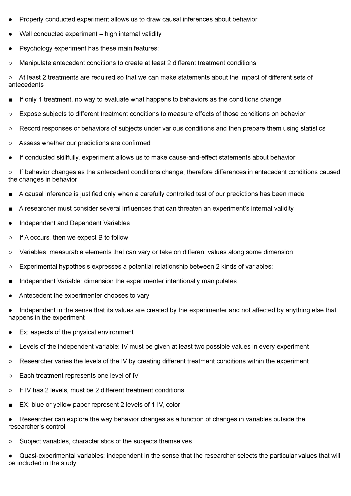 Review on Experimentation Basics - Properly conducted experiment allows ...