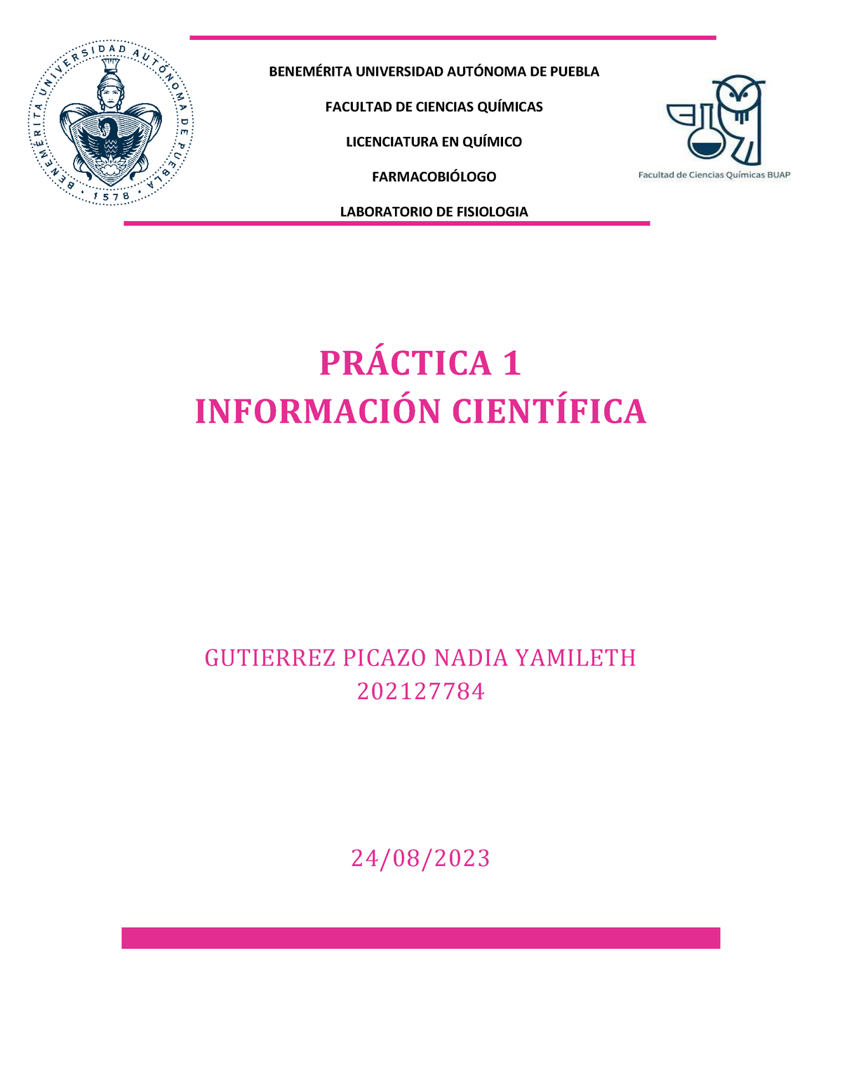 Informacion Cientifica - BENEM.. UNIVERSIDAD AUT”NOMA DE PUEBLA ...