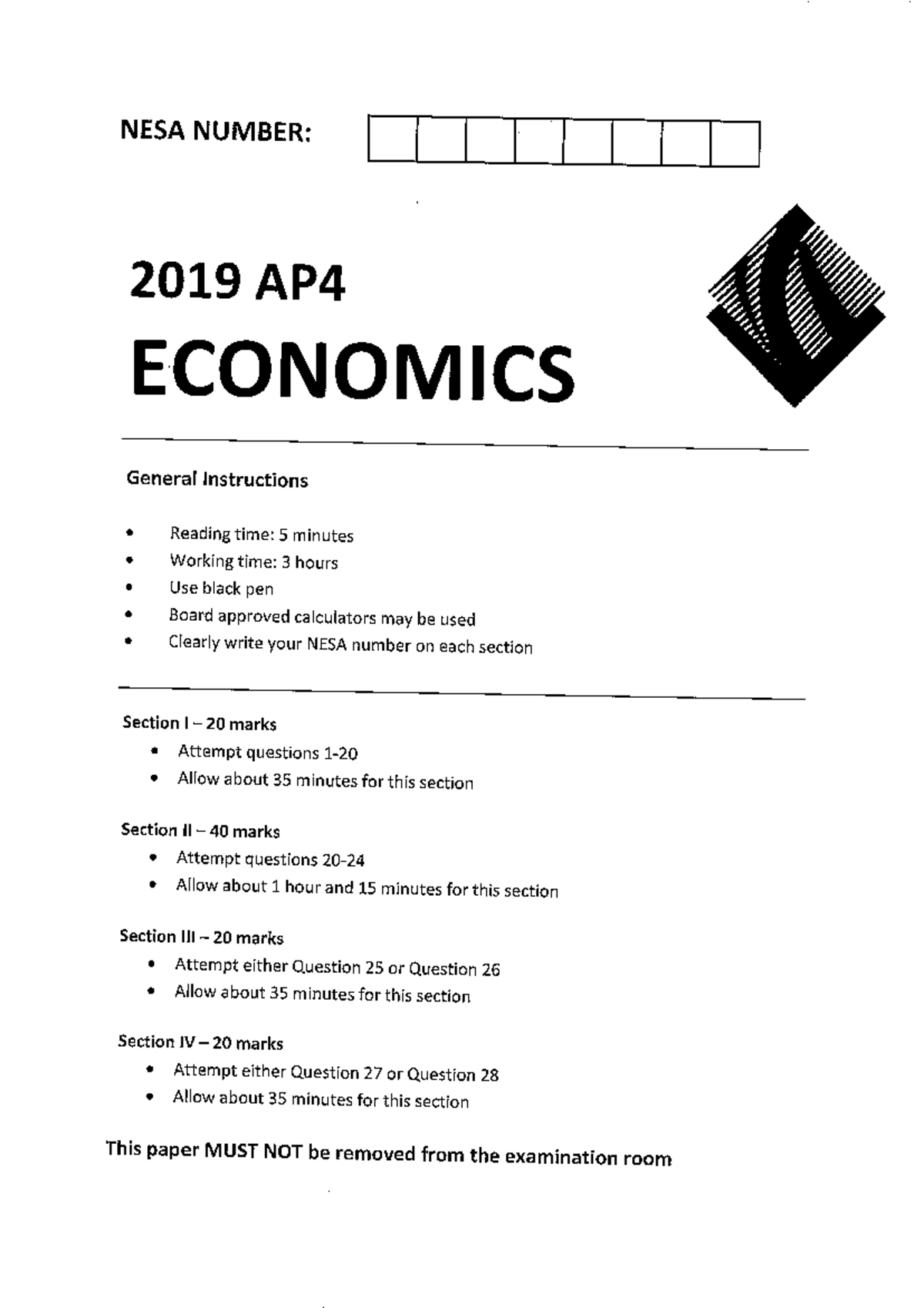 2019 AP4 Exam & Marking Criteria - Studocu