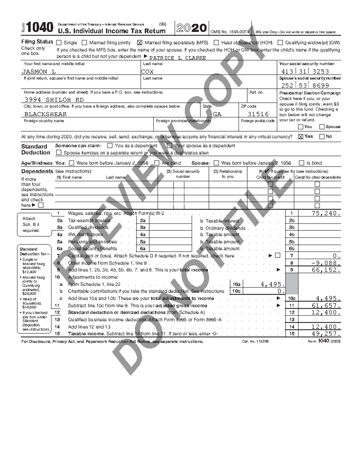 FTF 2021-10-20 1634777763252 - Form 1040 U. Individual Income Tax ...
