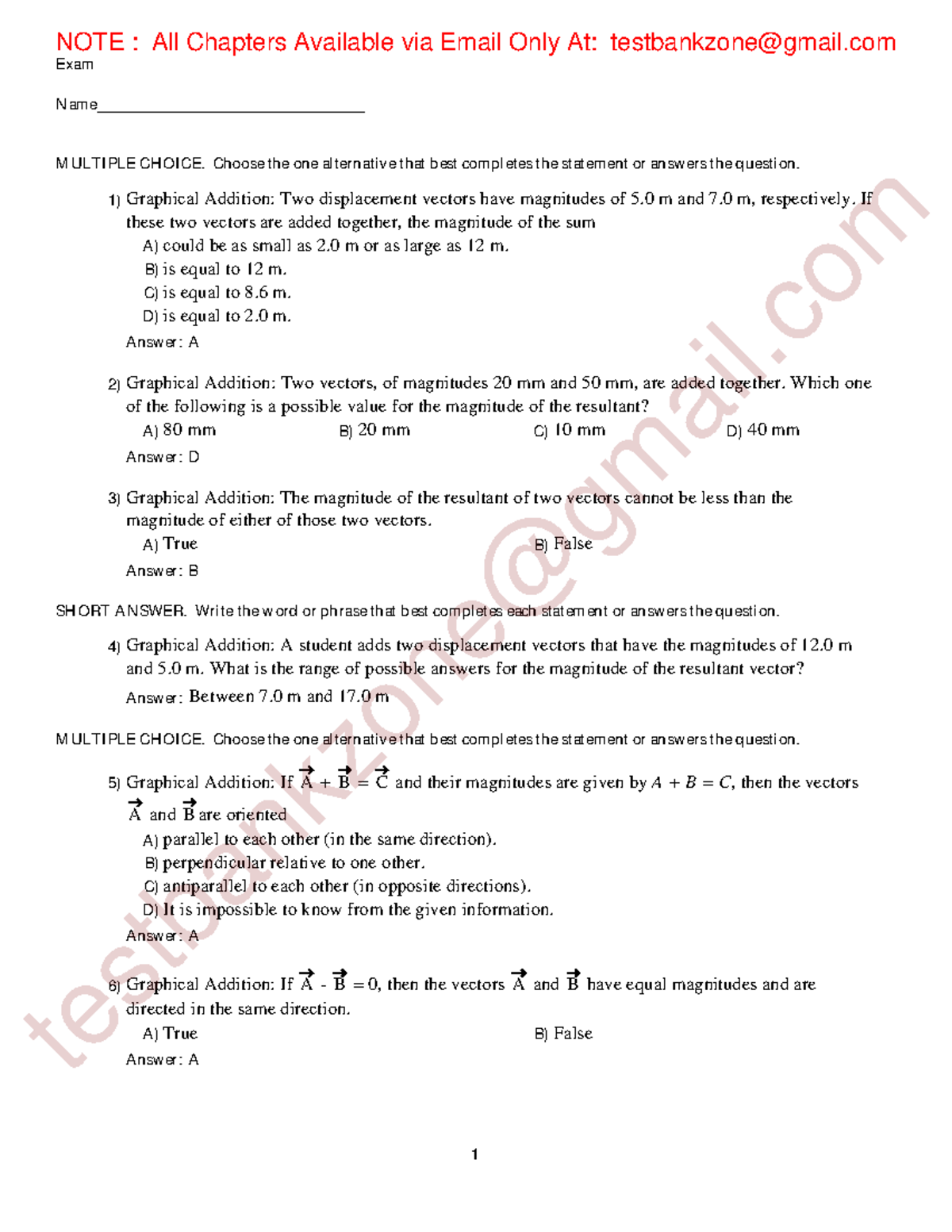 College Physics A Strategic Approach, 4th Edition Test bank and ...