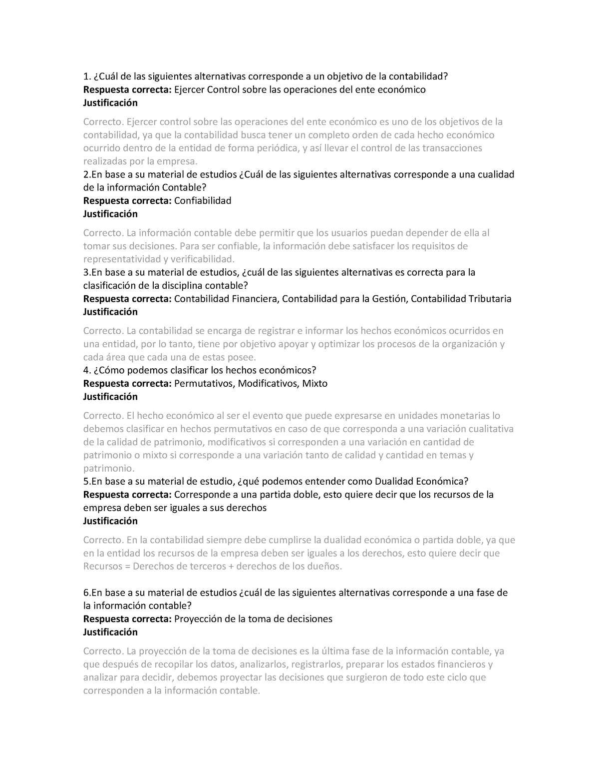 Examen Final Sistema Contable Financiero 1 - ¿Cuál De Las Siguientes ...