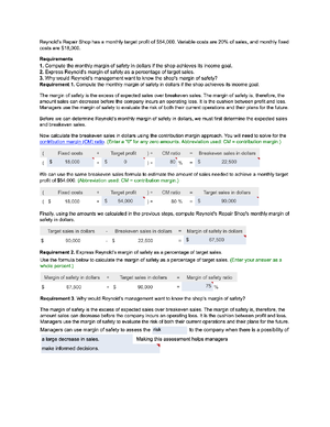 Chapter 20 hw q1 - ACCT102 - Studocu