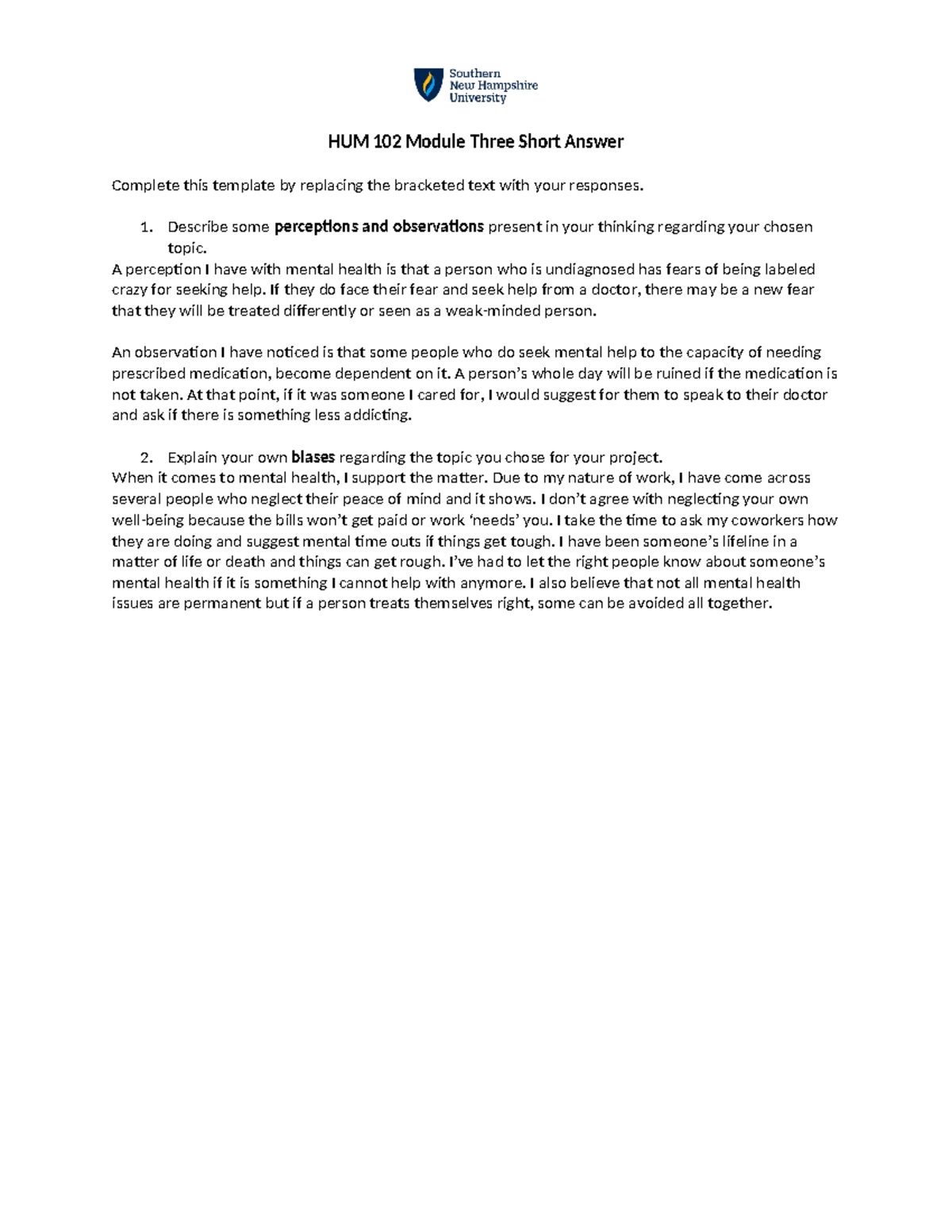 HUM 102 Module Three Short Answers - HUM 102 Module Three Short Answer ...