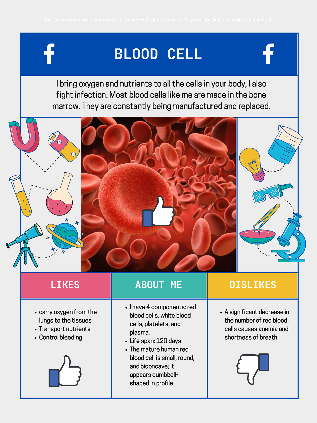 Blood Cell - Blood Cell I Bring Oxygen And Nutrients To All The Cells 