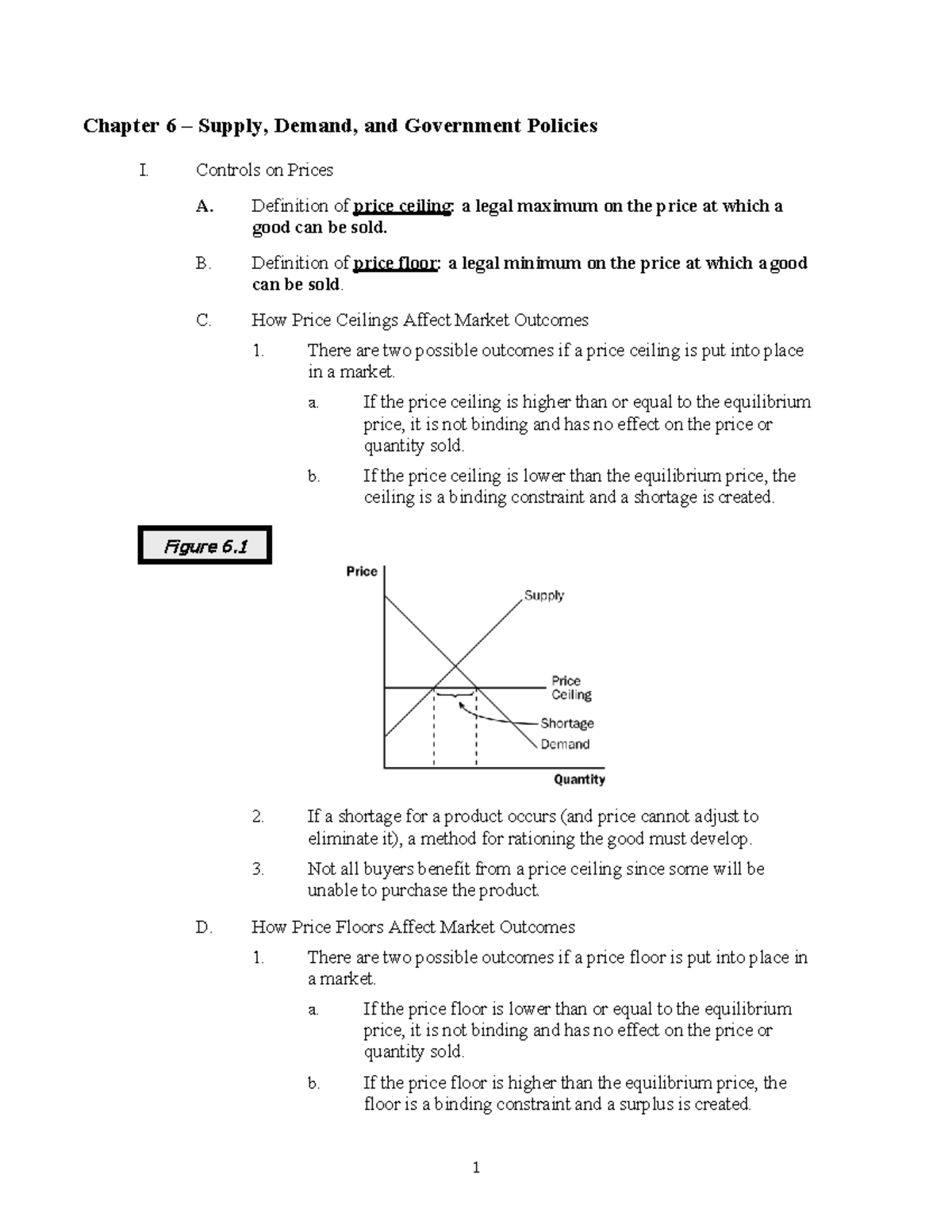 Microeconomics Chapter 6 - Practice Questions - Class Activity - Figure ...