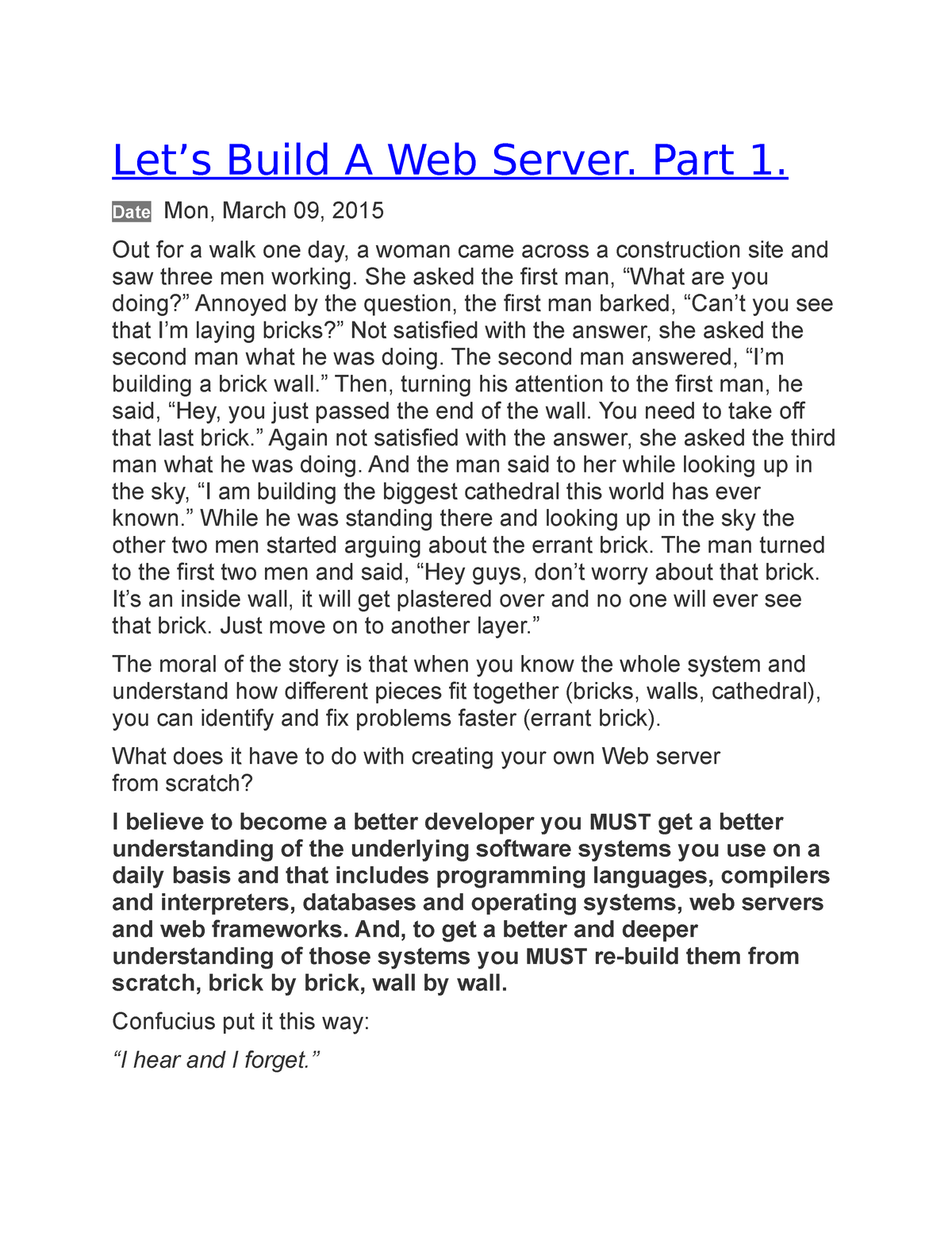 Developing A Simple Webserver IN Python - Let’s Build A Web Server ...