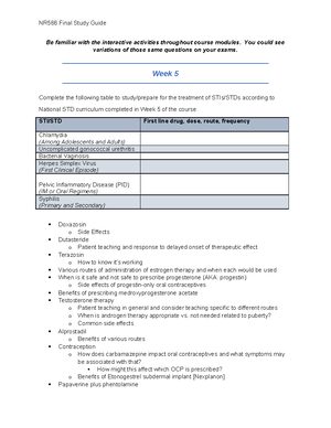 NR565 Midterm Study Guide May 2021 - NR-565 - Chamberlain University ...