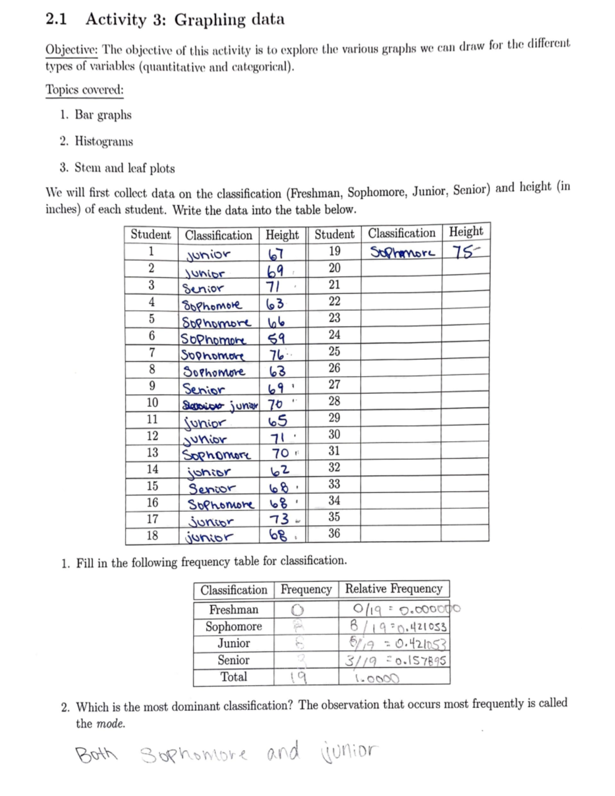 statistics-201-lab-1-3-2-activity-3-graphing-data-objectivr