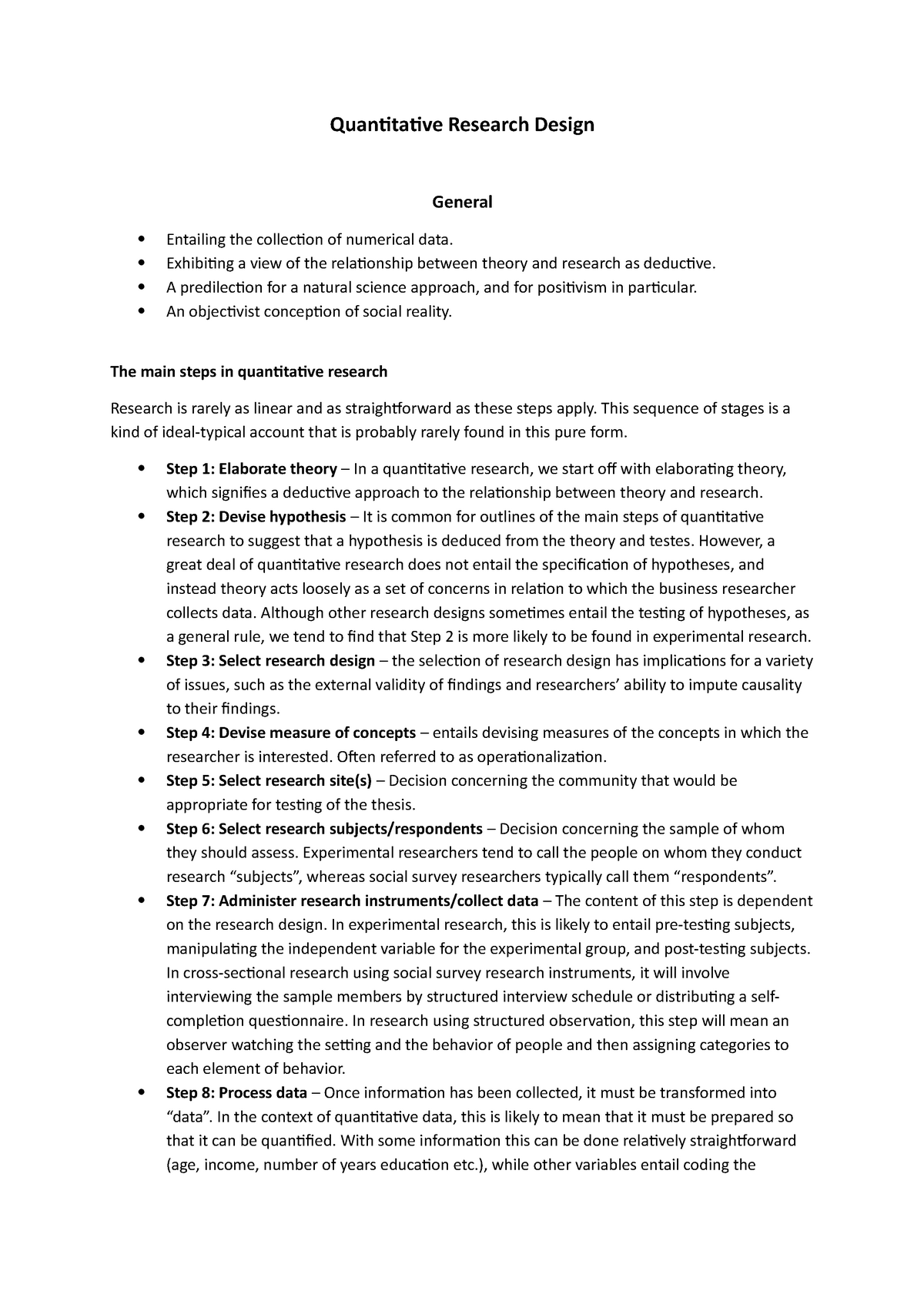 activity 2 quantitative research design summary