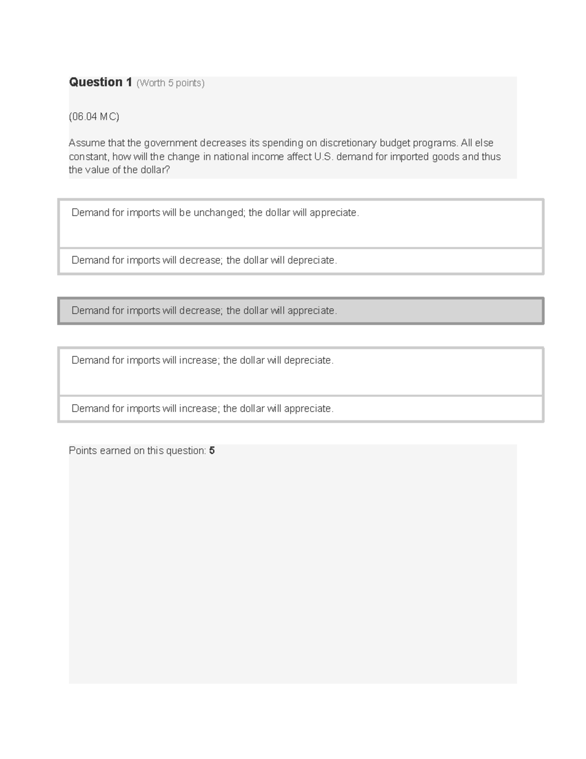 AP Macro 6.04 Effect of Changes in Policies and Economic Conditions on