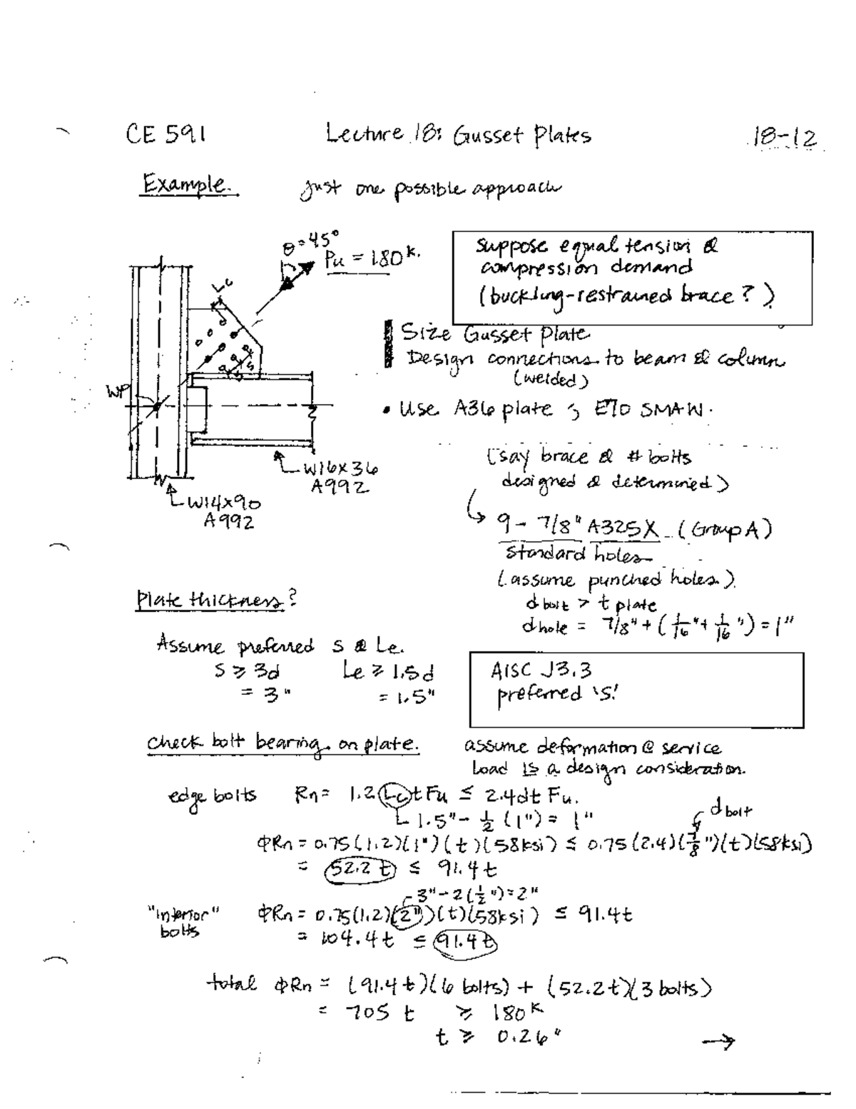 334329041 Gusset plate example - steel design - Studocu