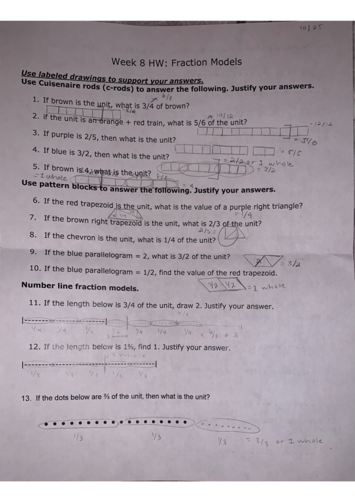 Week 8 HW fraction models - MATH 1351 - Studocu