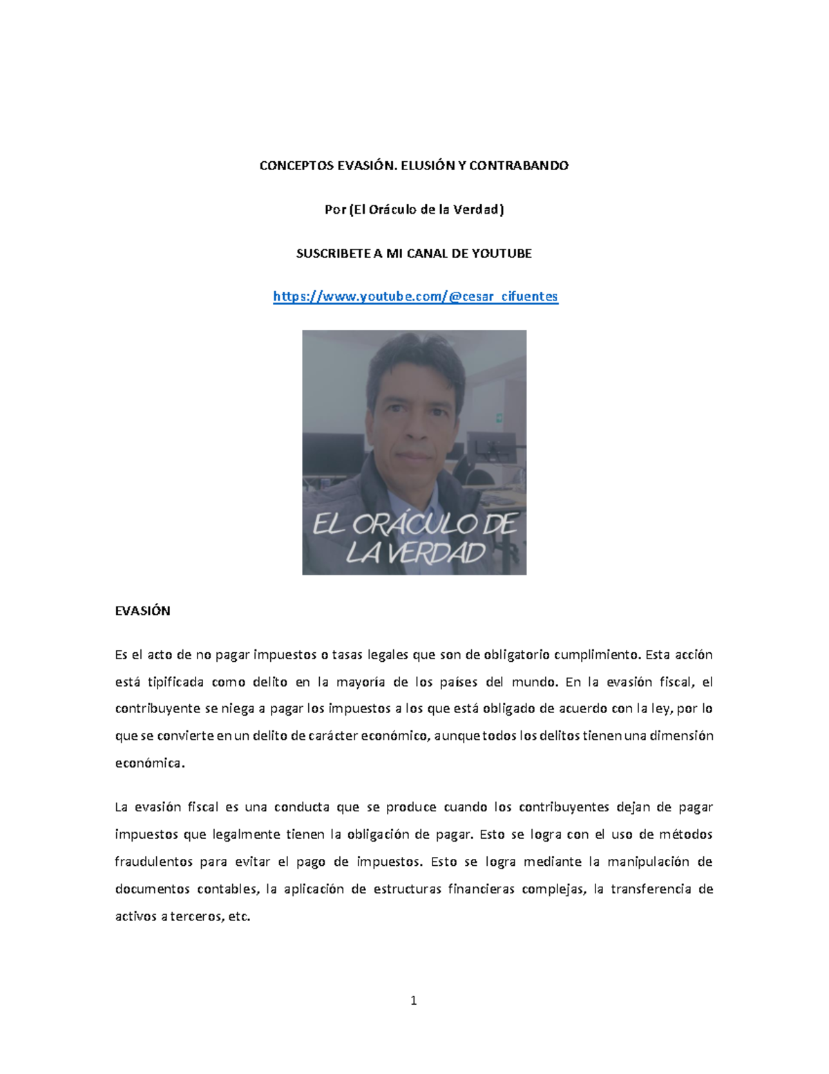 Conceptos Evasión. Elusión Y Contrabando - CONCEPTOS EVASIÓN. ELUSIÓN Y ...
