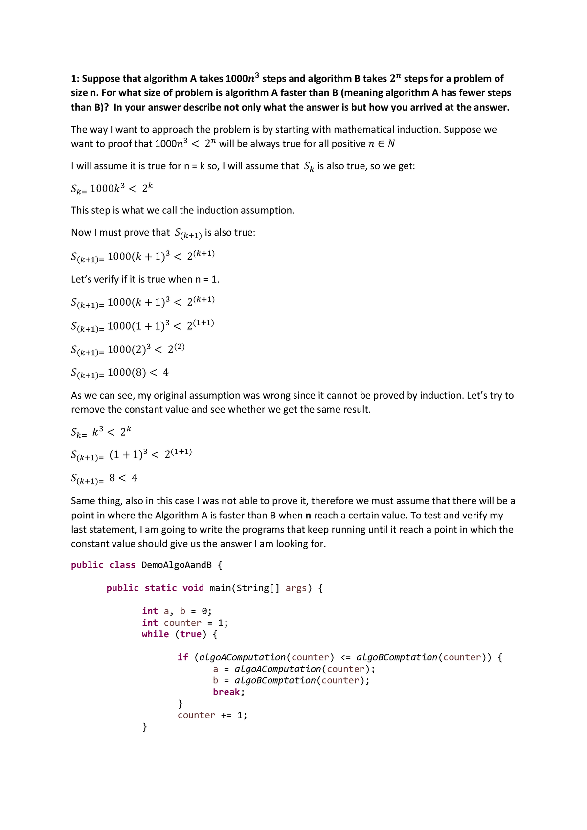 programming assignment programming assignment 2 algorithmic warm up