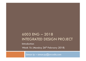 2022 Civil Tutorial 1 - Civil Design - Answers - 6003ENG INTEGRATED ...