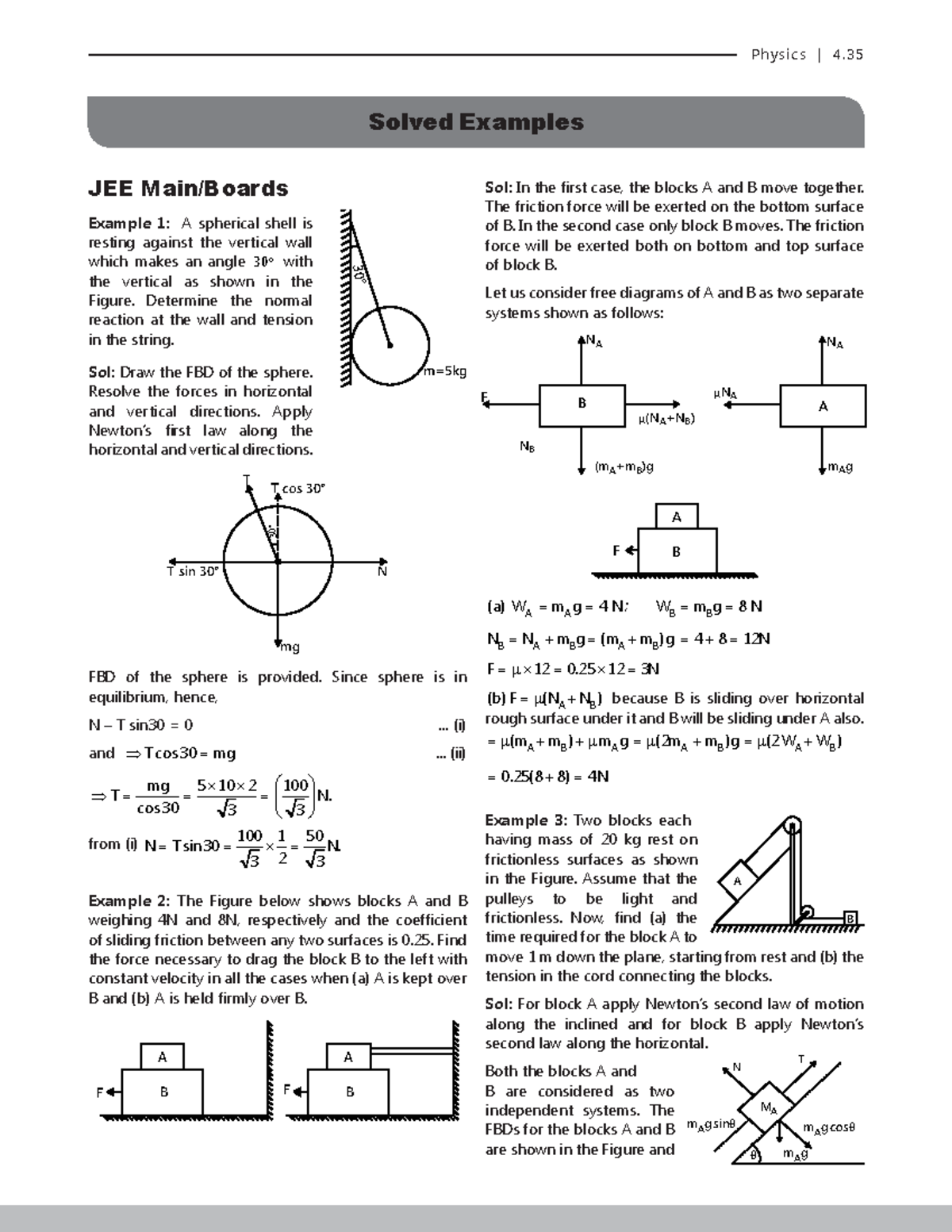 Forces-and-Laws-of-MotionExercise.pdf - Physics | 4. Solved Examples ...