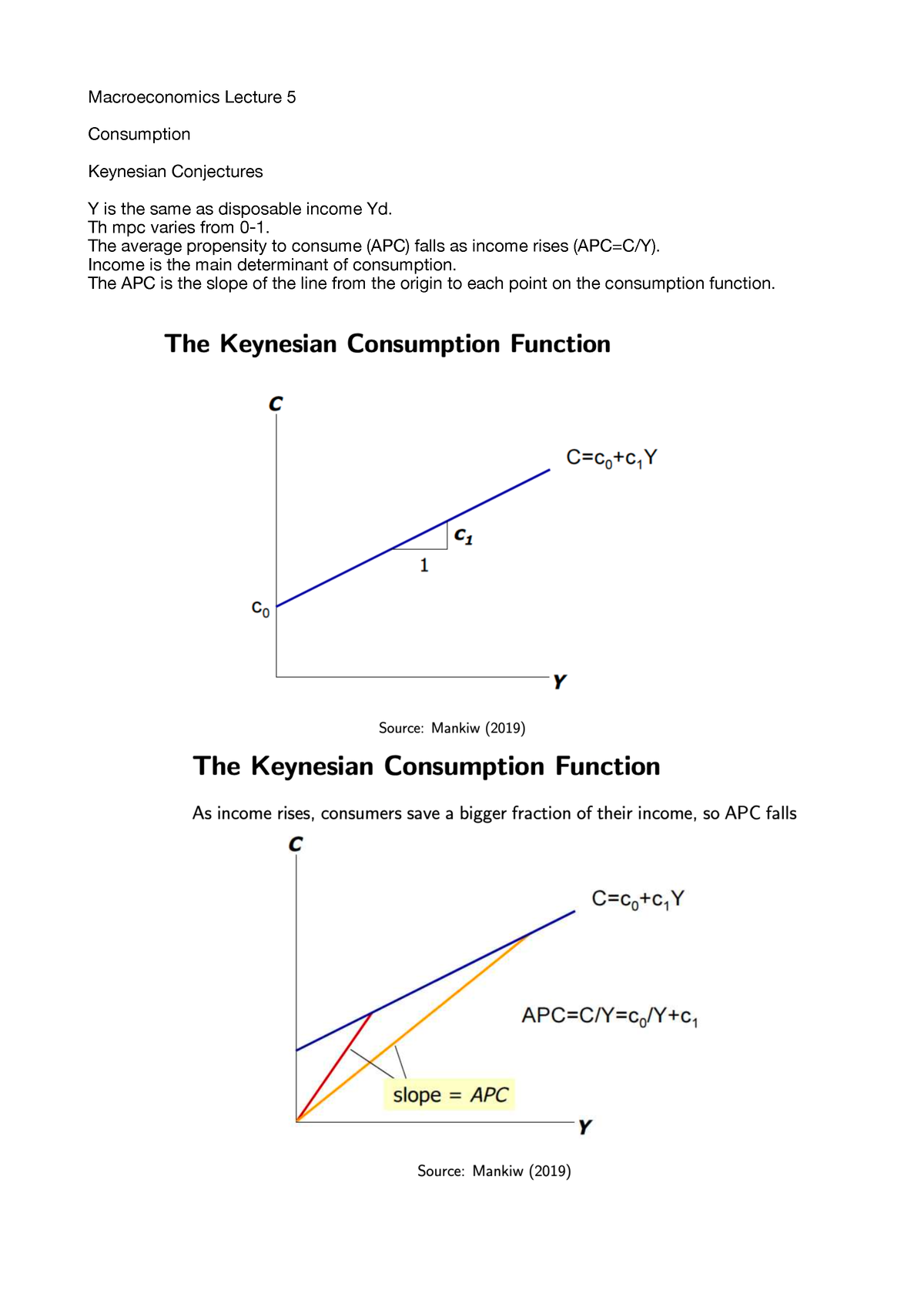 Macroeconomics Lecture 5 Notes Pdf - Macroeconomics Lecture 5 ...