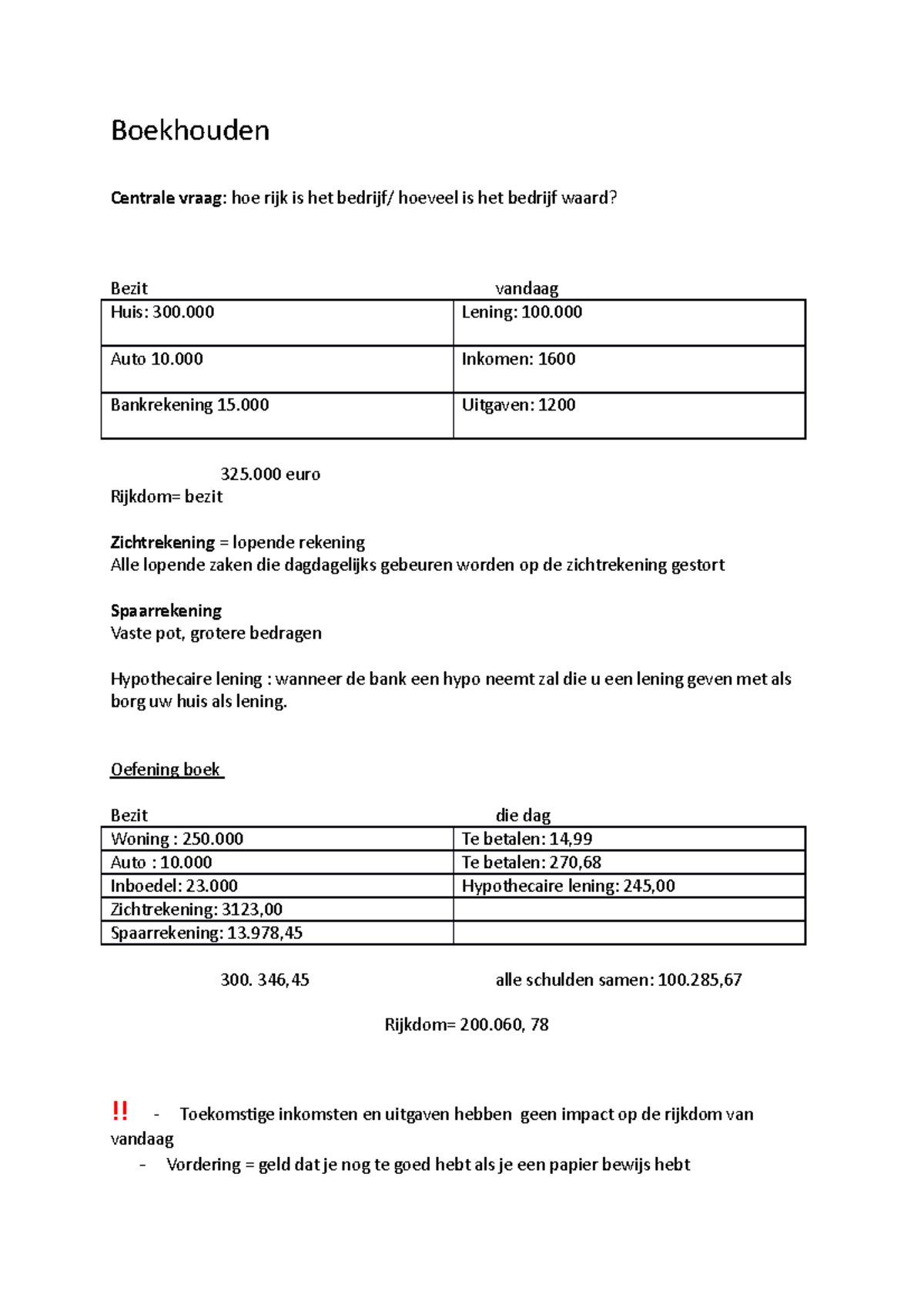 Boekhouden Les 1 - Boekhouders Les 1 - Boekhouden Centrale Vraag: Hoe ...