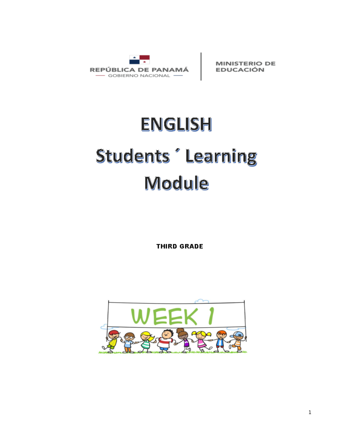 Modulos De Ingles Tercer Grado Weeks 1 2 3 Third Grade Dear