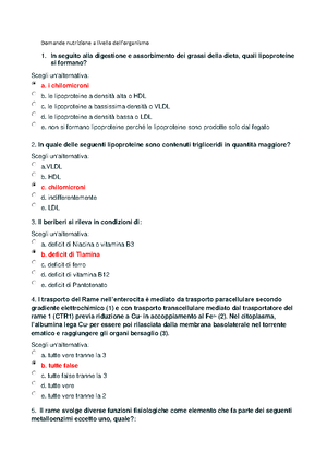 Nutrizione A Livello Dell'organismo Completo - L'omeostasi Mantiene In ...