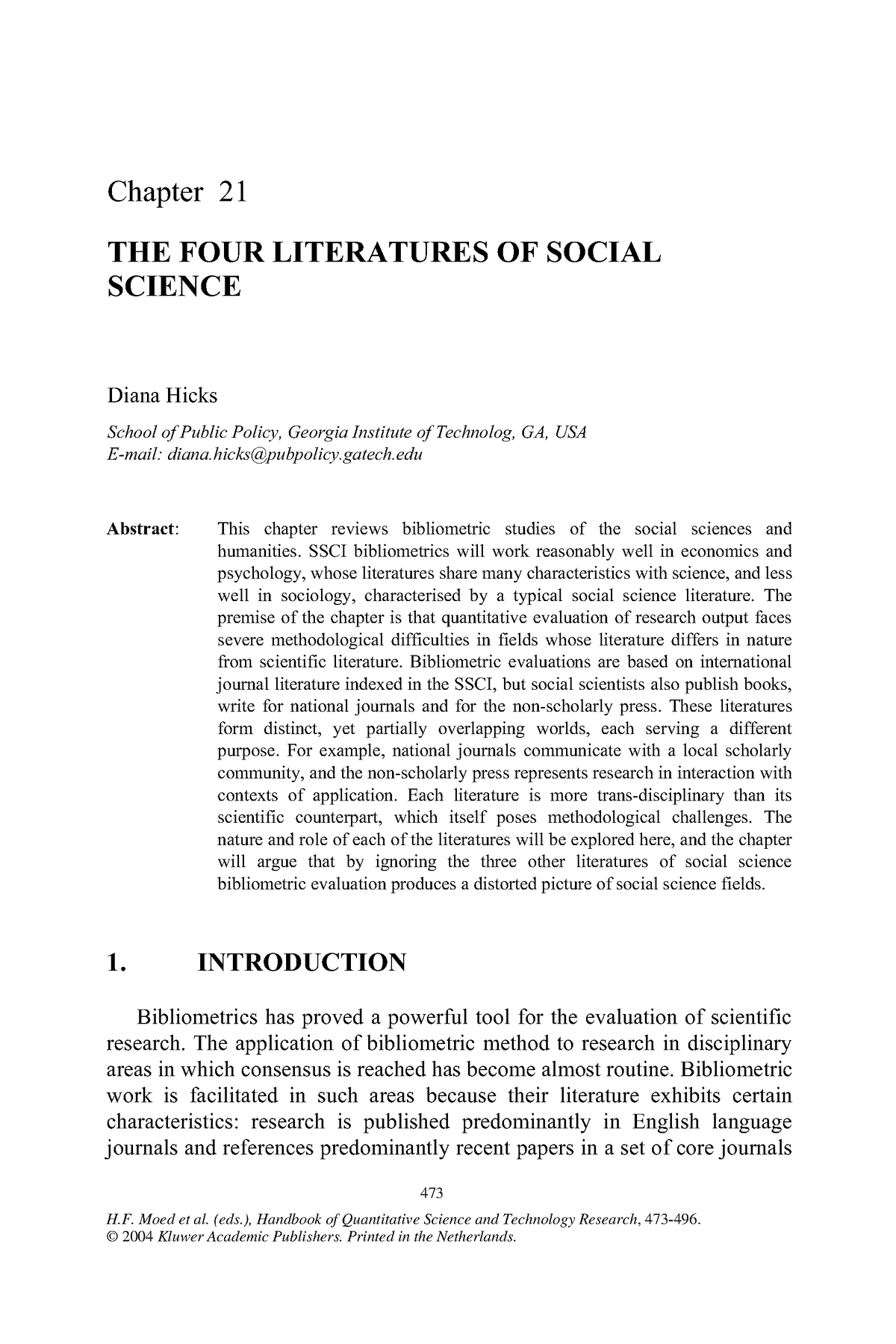 literature review in social sciences