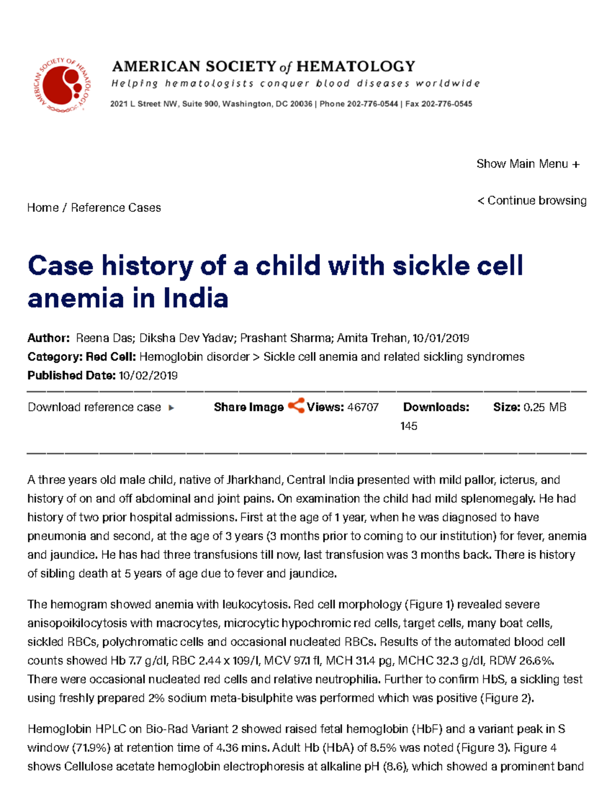 sickle cell anemia research paper outline