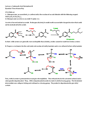Chem 252 Organic Chemistry (II) Examination I - Studocu