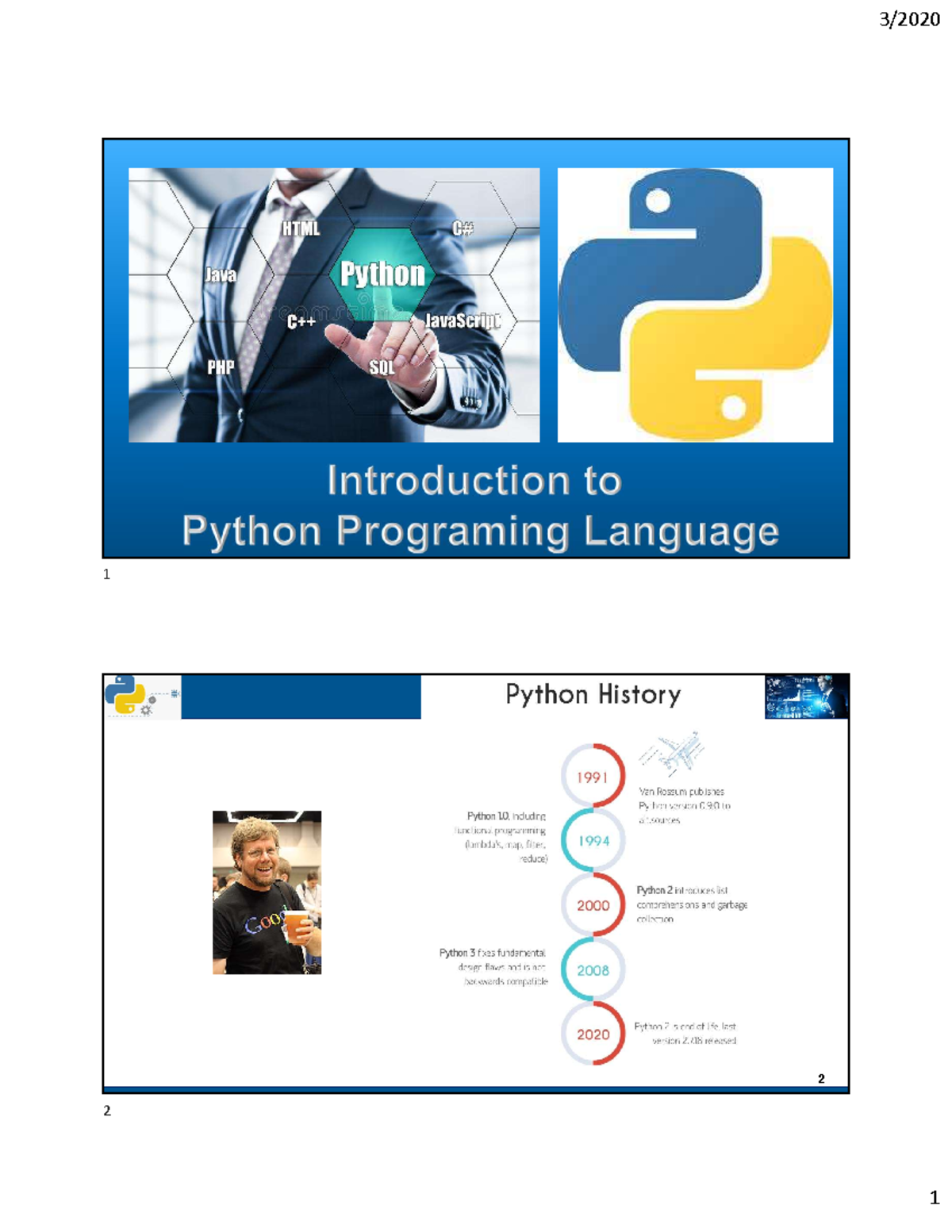 1-Introduction and Basics - 9 Most popular language programming 2021 ...