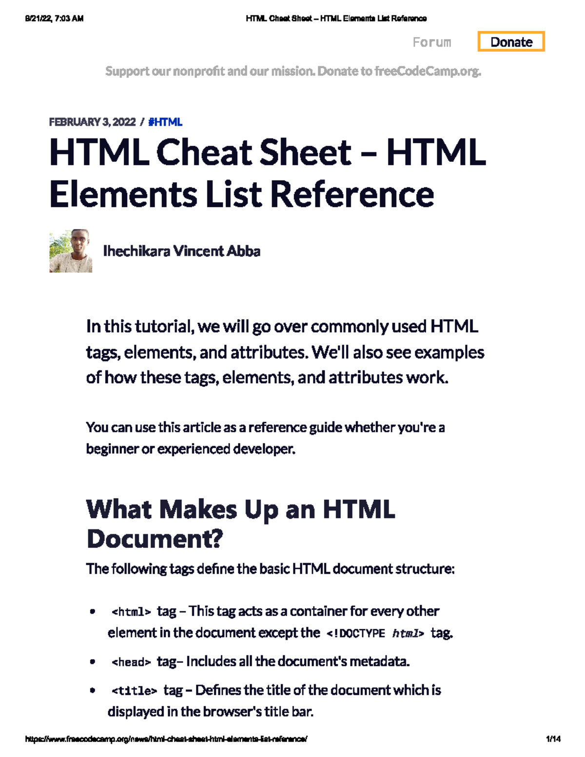 Html - The important materials for student - computer science - Studocu