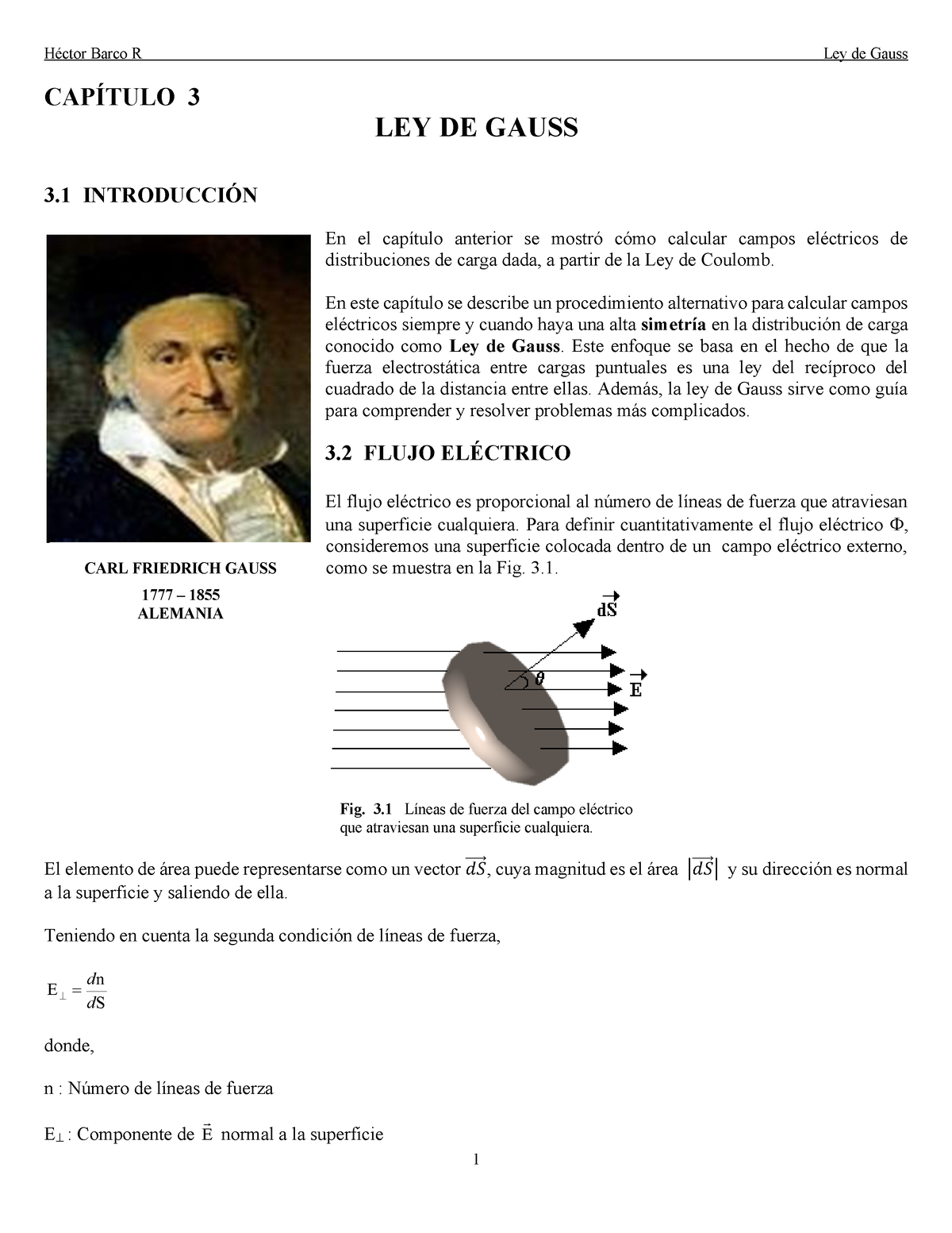 LEY DE Gauss Con Resumenes Y Explicacion De Toda La Ley - CAPÍTULO 3 ...